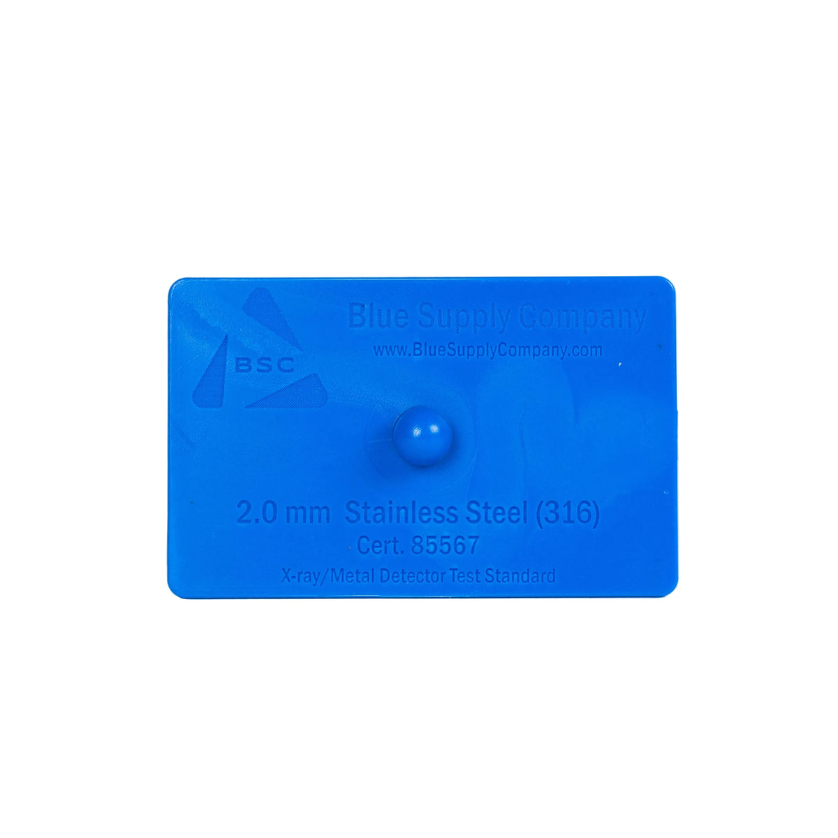 X-Ray & Metal Detector Test Cards - Fe-NFe-SS 316