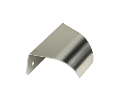 A single Stainless Steel Clipboard Hook for food manufacturers from a side view