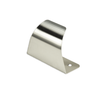 A single Stainless Steel Clipboard Hook for food manufacturers upside down